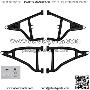 Heavy Duty High Clearance A-Arms for Polaris RZR S 900 / RZR 4 900 (2015-2016) - 1.5" Offset - Red
