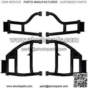 Heavy Duty High Clearance Rear A-Arms with 1.5" Offset for Honda Pioneer 1000/1000-5 (2016+) - New UHMW Bushings Included!