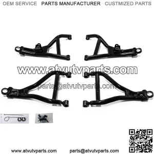 Arched 2" Forward Offset A Arms for Can-Am Defender HD 5 / HD 8 / HD 10 - SEE FITMENT for compatible Years & Sub-Models | Powder coated Black | Run up to 32" Tires!