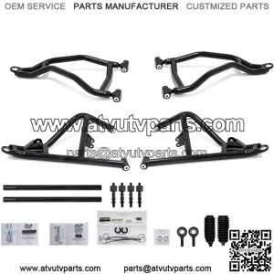High Clearance 2" Forward Offset Front A-Arms for 2014-2023 Polaris RZR XP 1000 / XP4 1000 - Red - Run Huge Tires without a Huge Lift!