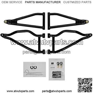 1.5" Red Forward Offset A Arms for 2011-2014 Polaris RZR XP 900/2012-2014 RZR XP 4 900 | Fit up to 30" Tires | 1.25" Tubing 25% Larger Than Stock | UV-Resistant Powder Coat Finish!