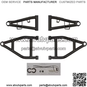 1.5" Black Forward Offset A Arms for 2012+ Kawasaki Teryx 4/2014+ Kawasaki Teryx 800/2015+ Kawasaki Teryx | Fit up to 30" Tires | Includes Heavy Duty Preinstalled Ball Joints