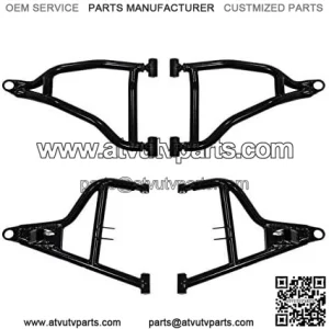 Heavy Duty High Clearance A-Arms for Polaris General 1000 / General 1000 4 (2017+) - 0" Offset - Black