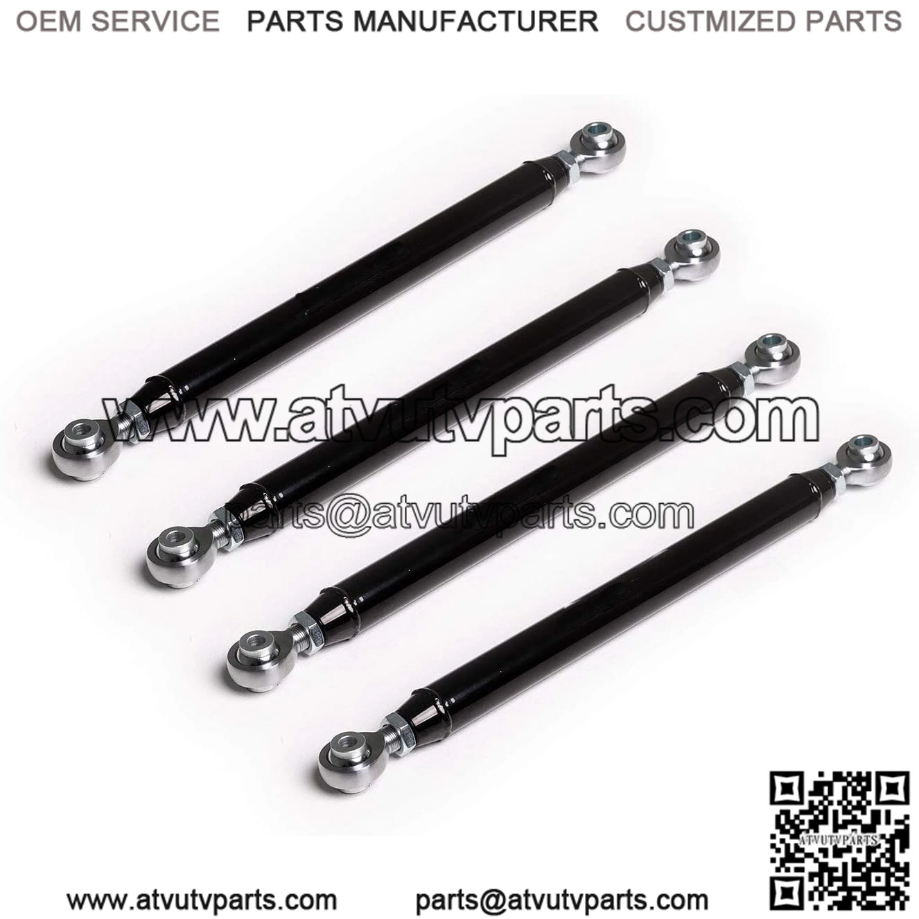 Heavy Duty Radius Arms for Honda Talon 1000X (2019+) - Black - Stronger Than OEM!