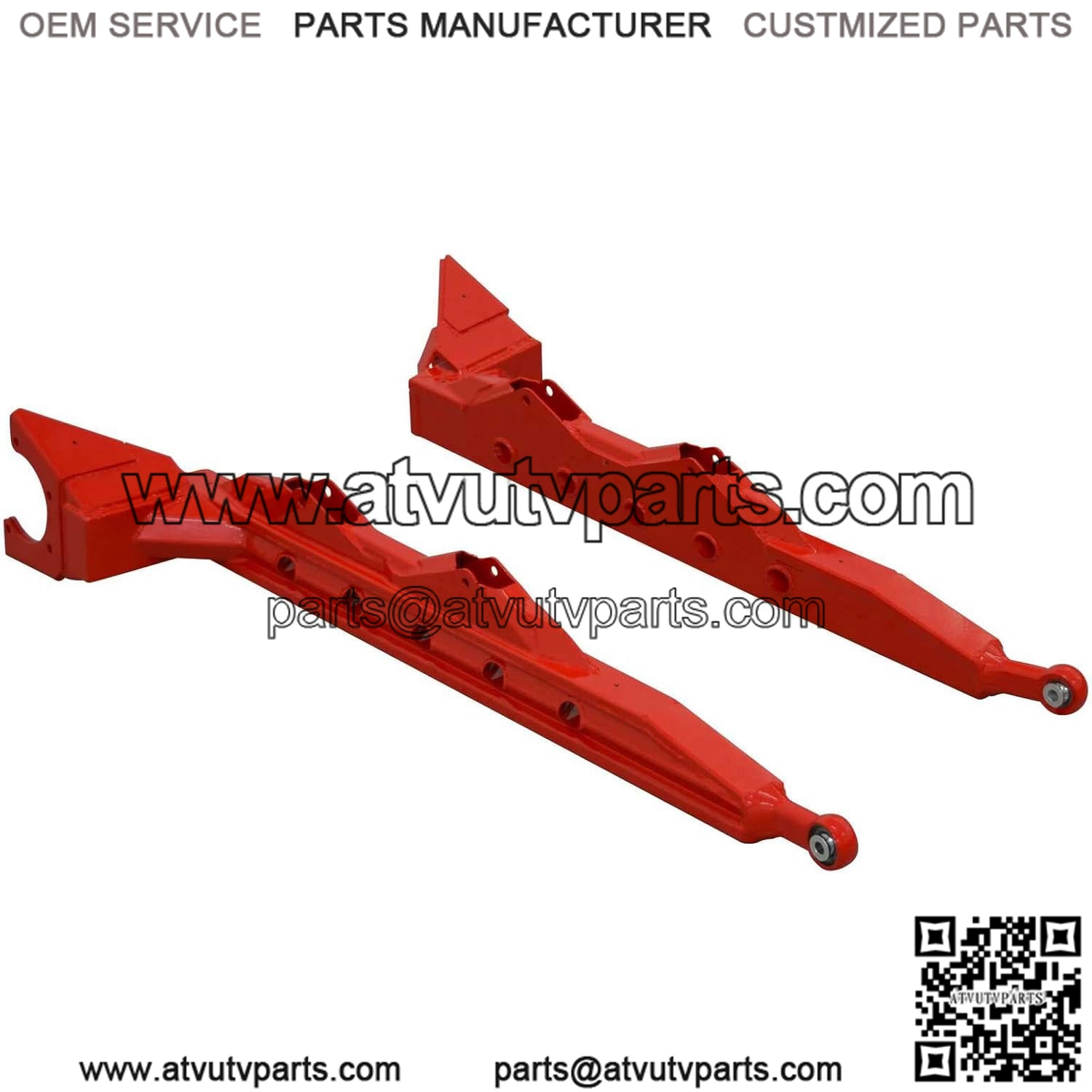 Heavy Duty Extended Rear Trailing Arms for Polaris RZR XP 1000 / XP 4 1000 (2014-2023) - Black