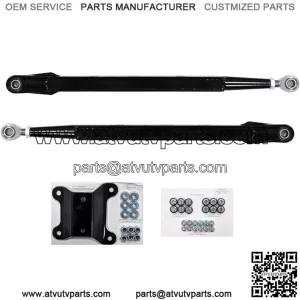 Heavy Duty Boxed Rear Radius Arms/Rods for Can-Am Maverick X3 72" Turbo/X RC/X MR/X RS/MAX (See Fitment Below) - Lower 2 Rods Only - Black