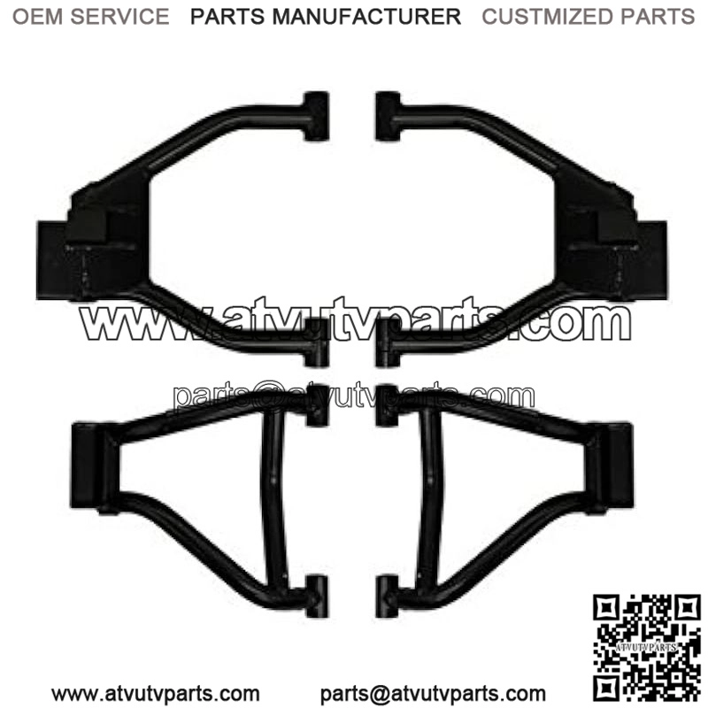 High Clearance Rear A-Arms for 2010-2014 Polaris Ranger 800/800 Crew / 800 6x6-1.5" Offset - Black