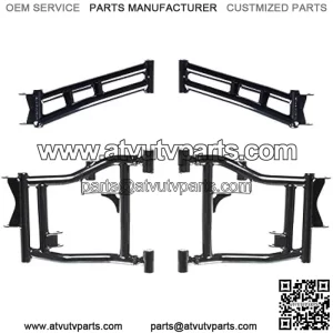Heavy Duty Arched Rear Offset A-Arms for 2016+ Polaris General 1000 / General 4 | Full camber adjustability | A-Arm color is Orange