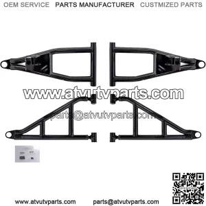 2" Forward Offset A-Arms/Control Arm for Polaris Ranger XP 900 High Lifter (2016) - Stronger Than OEM! - Black