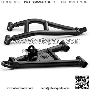 High Clearance 1.5" Offset A-Arms for 2019+ Kawasaki Mule Pro-MX | Black | Fit up to 28" Tires | 25% Larger Than Stock