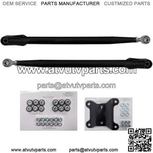 Heavy Duty Round Tube Rear Radius Arms/Rods for Can-Am Maverick X3 72" Turbo/X RC/X MR/X RS/MAX (See Fitment Below) - Lower 2 Rods Only - Black