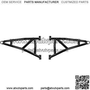 Lower High Clearance A Arms for 2016-2021 Polaris RZR XP Turbo/XP 4 Turbo | 2 Non-Adjustable A-Arms | Voodoo Velocity Blue | Standard Duty Ball Joints | 1.25 Tubing 25% larger Than Stock