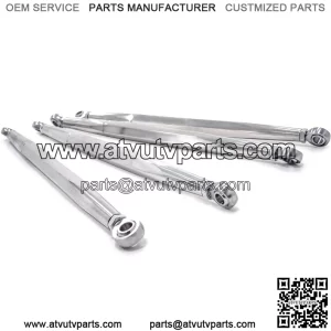 Billet Aluminum Rear Radius Arms/Rods for Polaris RZR XP Turbo/XP 4 Turbo (2016+) | Made of 1-1/4" 7075 solid aluminum bar compared to 3/4" OEM | Will Not Fit With Polaris Rear Bumpers