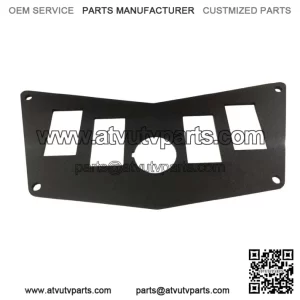 POLARIS RZR 800 900 570 DASH SWITCH PLATE ROUND PANEL METAL 5 SWITCHES ROCKER