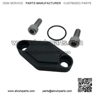 Parking Brake Block Off Kit - Black with Stainless Bolts for Yamaha YFZ450 04-22