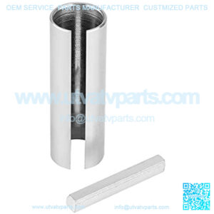 Shaft Adapter, 7/8" to 1" Inch Gas Engine Pulley Crank Shaft Sleeve Adapter Predator Pulley Bore Reducer Bushing Sheave with Step Key