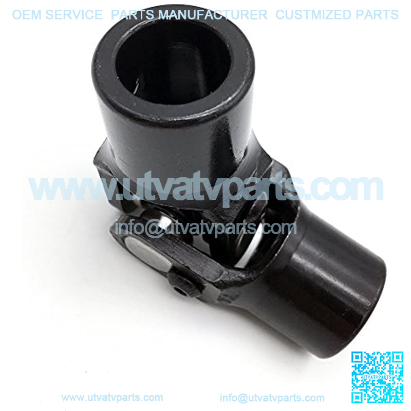 3/4" Round x 3/4" Round Black Single Steering Shaft Universal U Joint Maximum Working Angle 35?? Degree, Total Length 96mm (3-3/4") - Image 2