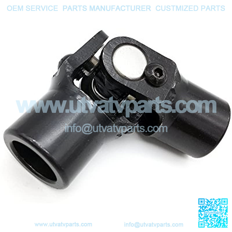 3/4" Round x 3/4" Round Black Single Steering Shaft Universal U Joint Maximum Working Angle 35?? Degree, Total Length 96mm (3-3/4") - Image 3