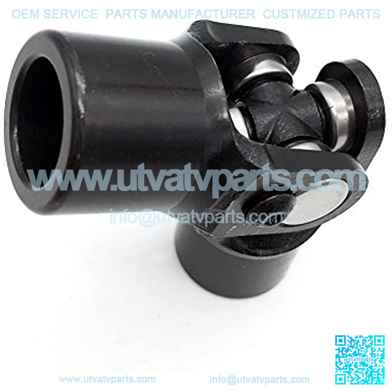 3/4" Round x 3/4" Round Black Single Steering Shaft Universal U Joint Maximum Working Angle 35?? Degree, Total Length 96mm (3-3/4") - Image 4