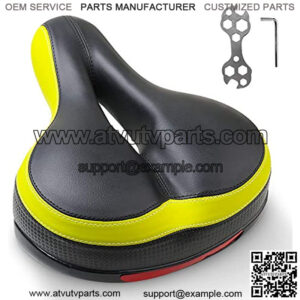 Bike Seat with Dual Shock-Absorbing Ball,High Density Memory Foam Bicycle Saddle for Men Women, Hollow Design,Universal Fit Saddle with Tools