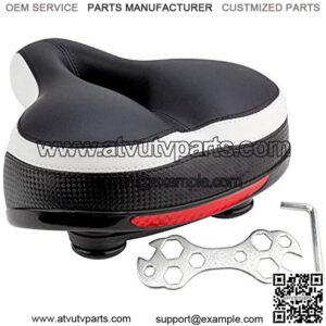 Bike Seat Replacement Padded able Bicycle Seat with Shock Absorbing Springs- Best Bike Saddle Cushion for Bicycles and Bikes-Improves Riding