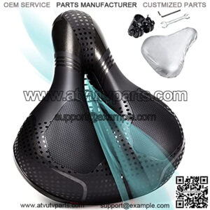 able Bike Seat-Extra Soft Gel Bike Seats for Men Women Dual Shock Absorbing Ball Memory Foam Bike Saddle Universal Fit for Indoor Bike Mountain Bicycle Road Bikes