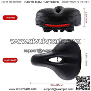 Bike Seat for Women or Men, Bicycle Saddle Replacement Padded Soft High Density Memory Foam with Dual Shock Absorbing Rubber Balls Suspension Universal Fit for Indoor/Outdoor Bikes ??