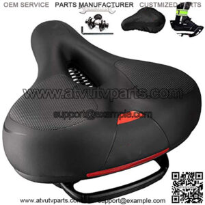able Bike Seat Replacement - Wide Bike Saddle Memory Foam for Men Women - Universal Fit Indoor Outdoor