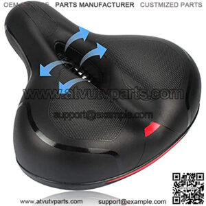 Bike Seat, Most able Bicycle Seat Memory Foam Bicycle Saddle Waterproof -Wide Bike Seat Replacement Dual Shock Absorbing Ball with Mounting Wrench