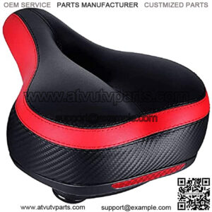 Most able Bicycle Seat, Bike Seat Replacement with Dual Shock Absorbing Ball Wide Bike Seat Memory Foam Bicycle Gel Seat with Mounting Wrench