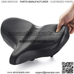 able Exercise Bike Seat -Super Large Wide Bicycle Saddle with Soft Cushion Improves for Mountain Bike, Road Bicycle, Hibrid and Stationary Bike10.6" x 13.4"