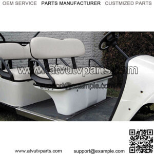 White Seat Pod Assembly for Stretched Golf Cart