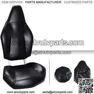 PIT66 Seat Cover Kit, Compatible with Polaris RZR 570 2012-2018/ Polaris RZR 800 2008-2014/ Polaris RZR 900 2011-2014/ ACE 325/570 2014-2017 Vinyl Black