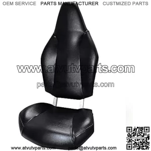 Seat Cover Kit Compatible with Polaris RZR 570 800 900 2008 + Black