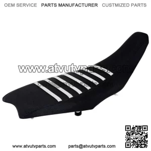 2004-2018 Honda TRX 450 R ER Seat Cover by Enjoy MFG BLACK w/ WHITE RIBS #197