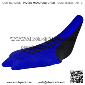 2009 - 2020 Yamaha YFZ 450R Seat Cover BLACK / BLUE / BLACK RIBBED QUAD #201