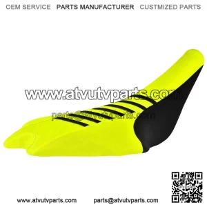 2009-2024 Yamaha YFZ 450R Seat Cover  Black / Neon Yellow / Black Ribs #201