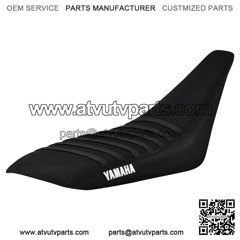 Yamaha YFZ 450 Gripper Seat Cover 2004-2013 all BLACK / BLACK ribs LOGO #200