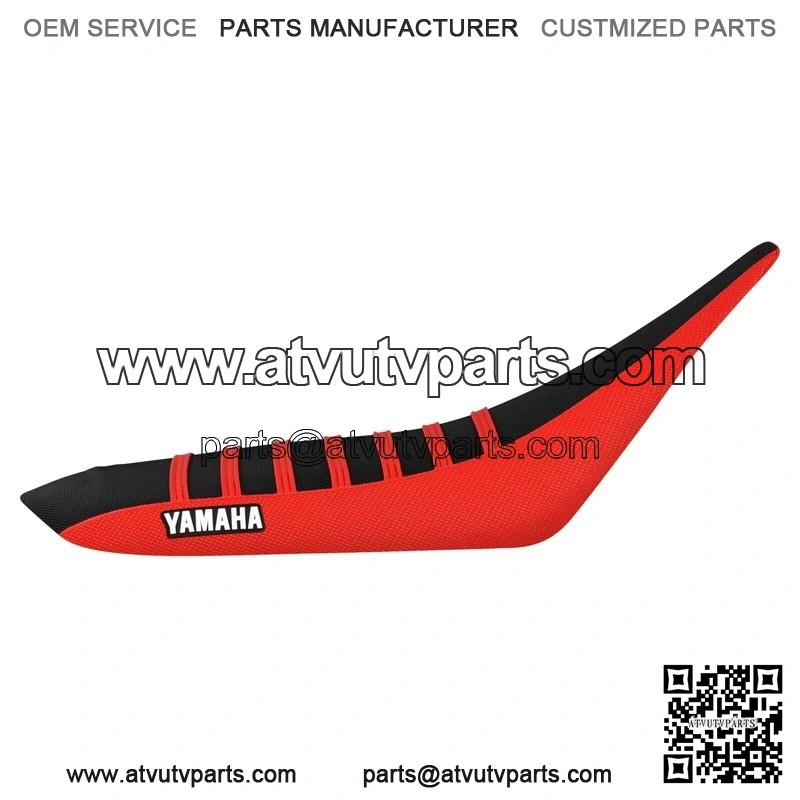 Yamaha YFZ 450 Gripper Seat Cover 2004-2013 RED/BLACK/RED ribs LOGO #200 - Image 2