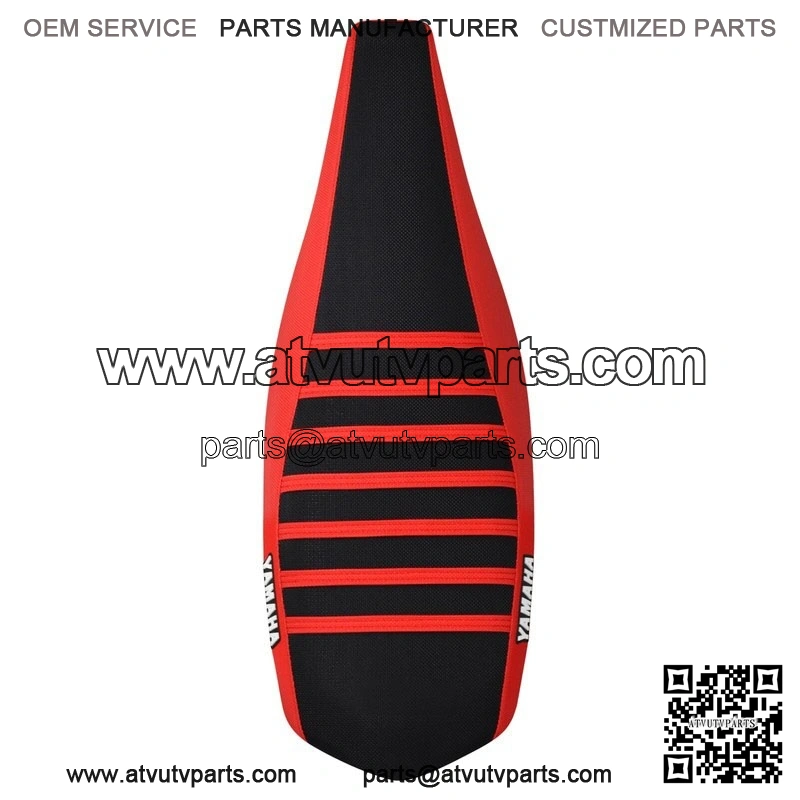 Yamaha YFZ 450 Gripper Seat Cover 2004-2013 RED/BLACK/RED ribs LOGO #200 - Image 3