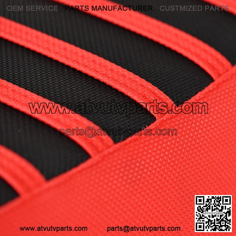 Yamaha YFZ 450 Gripper Seat Cover 2004-2013 RED/BLACK/RED ribs LOGO #200 - Image 4