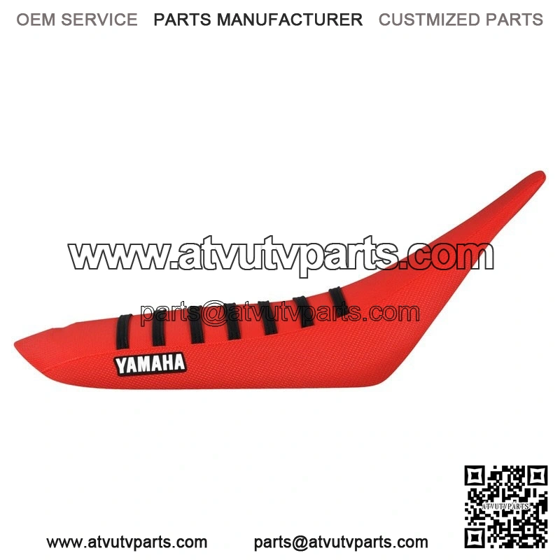 Yamaha YFZ 450 Gripper Seat Cover 2004 - 2013 all RED/BLACK ribs LOGO #200 - Image 2