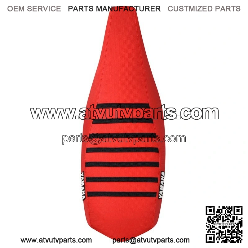 Yamaha YFZ 450 Gripper Seat Cover 2004 - 2013 all RED/BLACK ribs LOGO #200 - Image 3