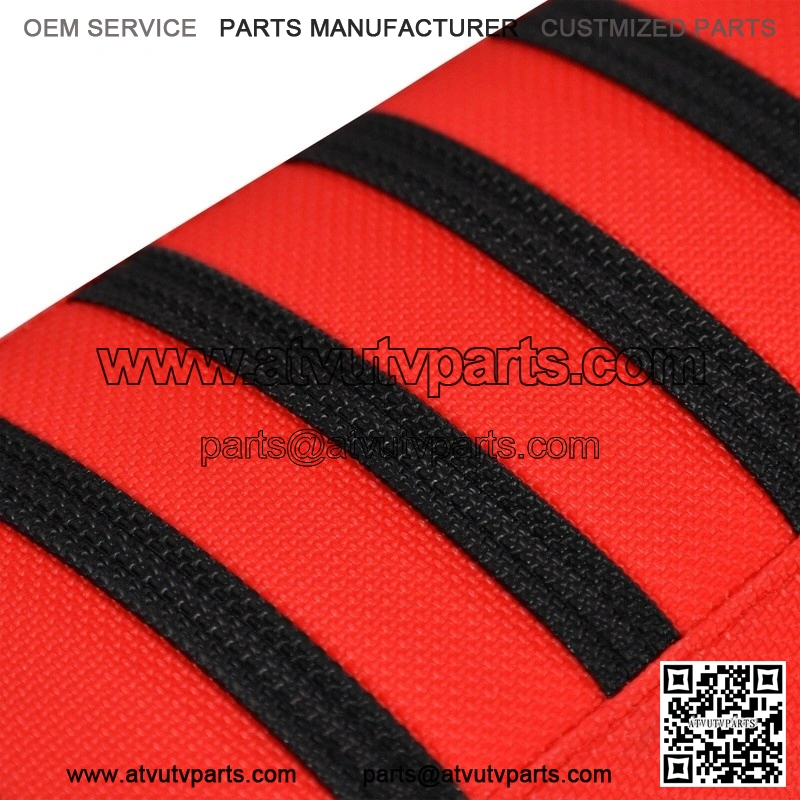 Yamaha YFZ 450 Gripper Seat Cover 2004 - 2013 all RED/BLACK ribs LOGO #200 - Image 4