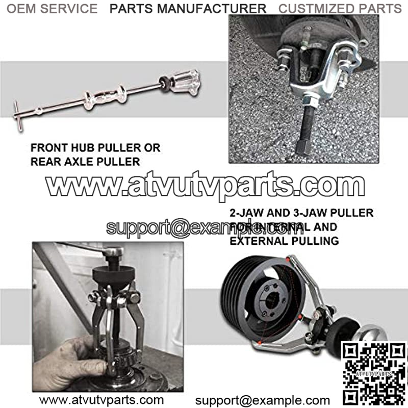 Slide Hammer, Orion Motor Tech 9-Way Internal/External Slide Hammer Puller Set - Pulls Hubs, Rear Wheel Axle Shafts, Bearings, Bushings, Seals, Retainers - Image 2