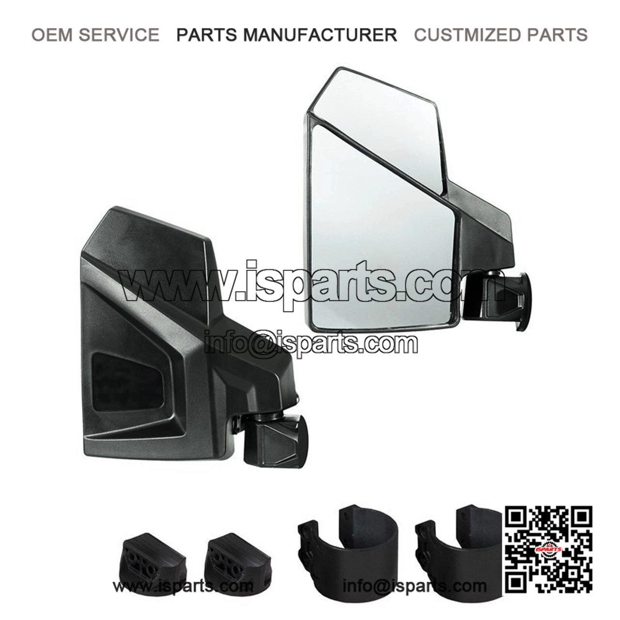 Pair of Side Mirrors for Kawasaki Mule / Ridge / Teryx / KRX