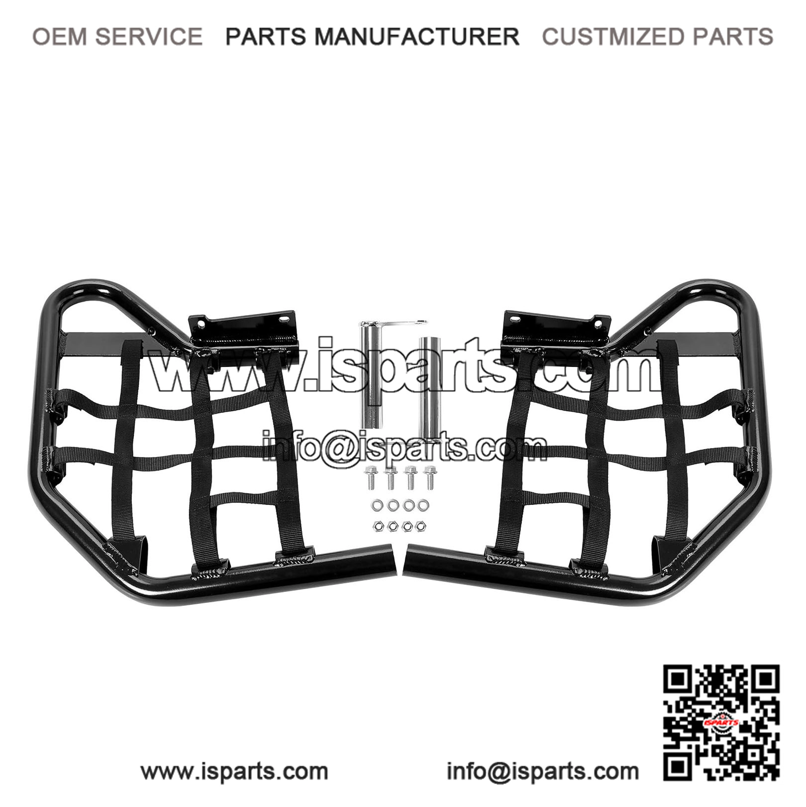 Standard Black Nerf Bars for Yamaha Raptor 125 250 ATV Quad Bike
