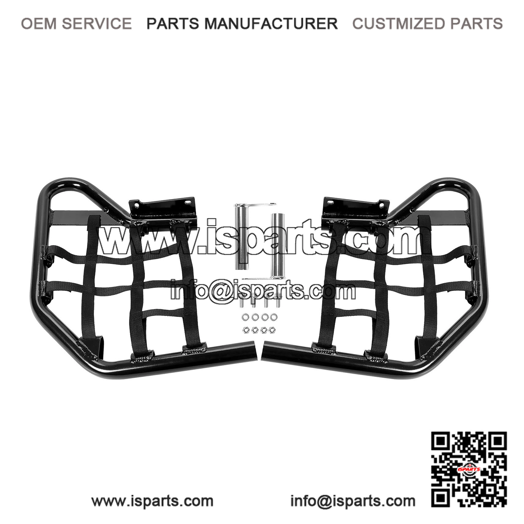 Standard Black Nerf Bars for Honda TRX450R ATV