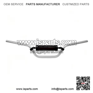 Silver ATV Quad Bike Handlebars - 7/8 Inch YFZ350 Banshee Bend
