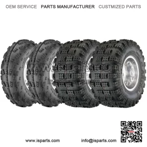 Front 22x7-10 and Rear 20x11-9 4 Ply ATV Tyre Set (AT1201 AT1202)